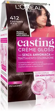 [L´oréal paris] L'Oreal Paris Casting Cream Gloss hair dye color 412 Iced Brown