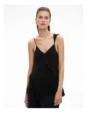 [Witchery] Ruffle Trim Camisole in Black