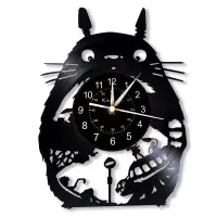 在飛比找蝦皮商城精選優惠-現貨 龍貓黑膠唱片掛鐘 時鐘  家居創意裝飾