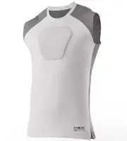 $40 NWT McDavid Hex Hexpad Sternum Shirt Chest Protection Youth XL Mesh Top Pad