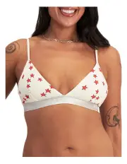 [Bonds] Originals Lurex Triangle Bralette in Print