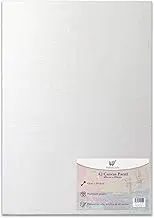 A2 Canvas Panel Stretched Blank Canvas Board Primed Artist Boards 100% Cotton for Oil Paint Acrylic Painting Mixed Media Acid Free White Canvases Art Painting Panel (A2 Size - 420 x 594mm - 1 Board)