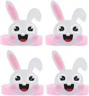 JOINPAYA 4pcs Easter Bunny Crown hat Headband: Bunny Birthday Party Hats Bunny Hats Rabbits Crown for School Activity Easter Party Decoration