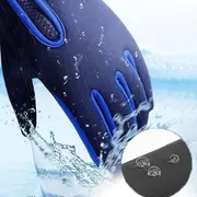 Freezer Thermal Gloves, Warm Winter Gloves with Water Resistant Coating and Touchscreen Function, Id orange color L