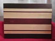 Hand Crafted Handmade Cutting Board Charcuterie Walnut Hard Maple Purple Heart