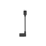 Barrel Plug to USB-C Adaptor for Barrel Plug Solar Panels and USB-C Cameras, Bla