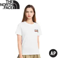 在飛比找momo購物網優惠-【The North Face】女 BUS短袖T恤AP《白》