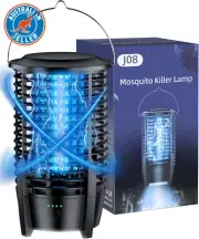 Bug Zapper Electric Flytrap, Rechargeable Mosquito Zapper 4200V Fly Zapper with