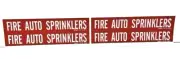 Brady 6M419 “Fire Auto Sprinklers” Pipe Labels, 4 Per Sheet, Lot of 5, new (I)