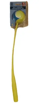 Handheld Ball Launcher Medium Dog Toy Bouncy Throw Balls 19 inches 49cm Yellow