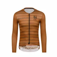 在飛比找momo購物網優惠-【MONTON】06am棕色男款長上衣(男性自行車服飾/長袖