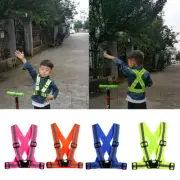Adjustable Stripe Reflective Vest Safety Security Running Jogging Biking f