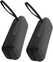 ERINGOGO 2 Pcs Storage Bag Microphones Holder Equipment Case Karaoke Travel Bag Organizer Black