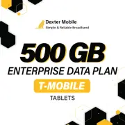 500GB 5G Tablet Enterprise Data Plan with SIM on T-Mobile