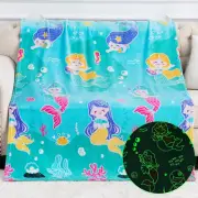 Mermaid Toys Gifts for Girls Kids - Glow in the Dark Ocean Blanket Best Birthday