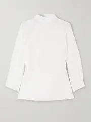 [BALLY] BALLY - Cotton-poplin Blouse - White - IT42 IT 42 White