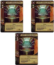 Star Wars LCG 3X Jedi Lightsaber Aurebesh Alternate Art Promo FFG