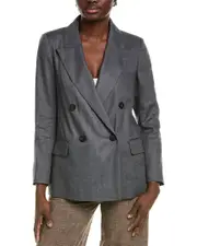 Peserico Linen & Wool-Blend Blazer