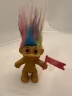 Russ 3” Get Well Soon Troll Doll Rainbow Hair Vintage Brand New