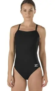 Speedo Women's Swimsuit One Piece Endurance+ Flyback Solid Adult Size 26
