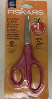 Fiskars Student Scissors 7" 078484094587 Pink New Free Shipping
