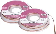 BIKBOK No-Clean Solder Wick,2 Pack of 5 ft 1.5m 2.0mm Desoldering Braided Wicks with Flux,Desoldering Wick Used to Remove the Solder and Disassemble Electrical Components