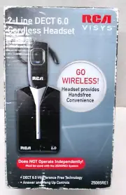 New/Sealed RCA ViSYS 25065RE1 DECT 6.0 Wireless Accessory Headset 2 Line