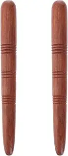 1Set Massage Rods for Foot Massaging and Acupoint Therapy Lightweight and Portable Massage Tools for Home and Salon Use Made From Wood Material