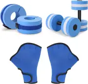 Water Aerobics Set for Aquatic Exercise, Pool Fitness Equipment Foam Water Dumbb