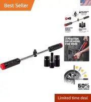 Billy Club Universal Lug Wrench, Change Vehicle Tires Fast, Break Loose Lug N...