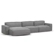 Roshil Left Chaise Sofa - Graphite Grey
