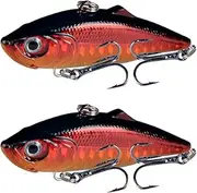 2 Pcs Fishing Tackle Sinking VIB Fishing Baits 6cm 11g Crankbait Plastic Bionic Vibration Hard Bait All Depth Sinking Lures