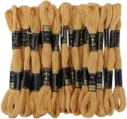 Anchor Stranded Cotton Thread for Cross Stitch/ Embroidery Color- Yellow 362
