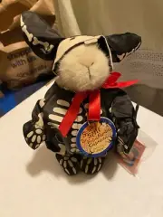 Vintage NWT 1996 Hoppy VanderHare Bunny Bones Scared Stiff The Foolish Ghoulish