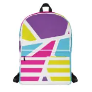 Retro 80s 90s Backpack | Vibrant Retro backpack | Back to School | Kids backpack