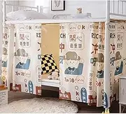 HYJHHY 2m Length Bunk Bed Tent Single Bed Dustproof Bunk Bed Curtains Universal Blackout Sleep Protection Loft Bed Curtains Breathable Dormitory Lounge(Curtain*1,1.35M_Girl)