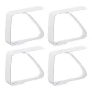 Tablecloth Clips 50mm x 40mm 420 Stainless Steel Table Cloth Holder White 4 Pcs