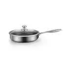316 Stainless Steel Frying Pan Non-Stick Cooking Frypan Cookware 28cm Honeycomb