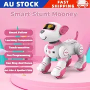 Pink Kids Dancing Stunt Intelligent Robot Dog Remote Control Programming Robots