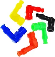 SUPVOX 6pcs Motorbike General Accessories Rubber High Pressure Cap for Spark Plug Long Lasting Random Color