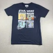 Star Wars Luke Skywalker vs Ewoks vs Wampa vs Himself T-Shirt Men's MEDIUM