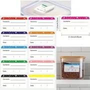 Fridge Freezer Food Storage Date Label Sticker Sheets 6x3cm Kitchen Pantry Jar