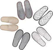 MERRYHAPY 5 Pack Hotel Slippers Men's Women's Home Slippers Slip Hospitality Shoes for Hotel