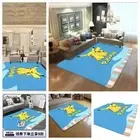 Bedroom Carpet Living Room Coffee Table Mat Room Home Cartoon Pikachu Cute Mat