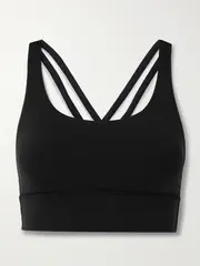 [lululemon] lululemon - Energy Longline Bra Medium Support, B-d - Black - US4 US 4 Black