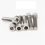 20PCS M2.5x4/5/6/8/20mm Titanium Bolt DIN912 Column Head Hexagon Socket Grey Color Ti Bolts Titanium Screws Ti Fasteners(M2.5X5 20PCS)