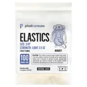 2000 Light 3.5 Oz 3/8" Monkey Orthodontic Latex Elastic Rubber Bands Braces