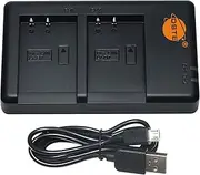 DSTE LC-E17 USB Dual Quick Charger Compatible for Canon LP-E17, EOS M6 Mark II, EOS Kiss X7, EOS Kiss M, EOS M, M2, M10, M100, Rebel SL3 camera