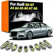 LED Interior Dome Map Light Kit, For Audi A3 8L 8V 8P A4 B5 B6 B7 B8 A5 A6 C5 C6 C7 A7 A8 D2 D3 Q5 Q7