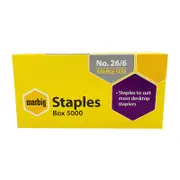 Marbig Staples 26/6mm Box of 5000 90300